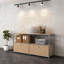 Armoire de rangement modulaire en métal avec tablettes réglables-123176088
