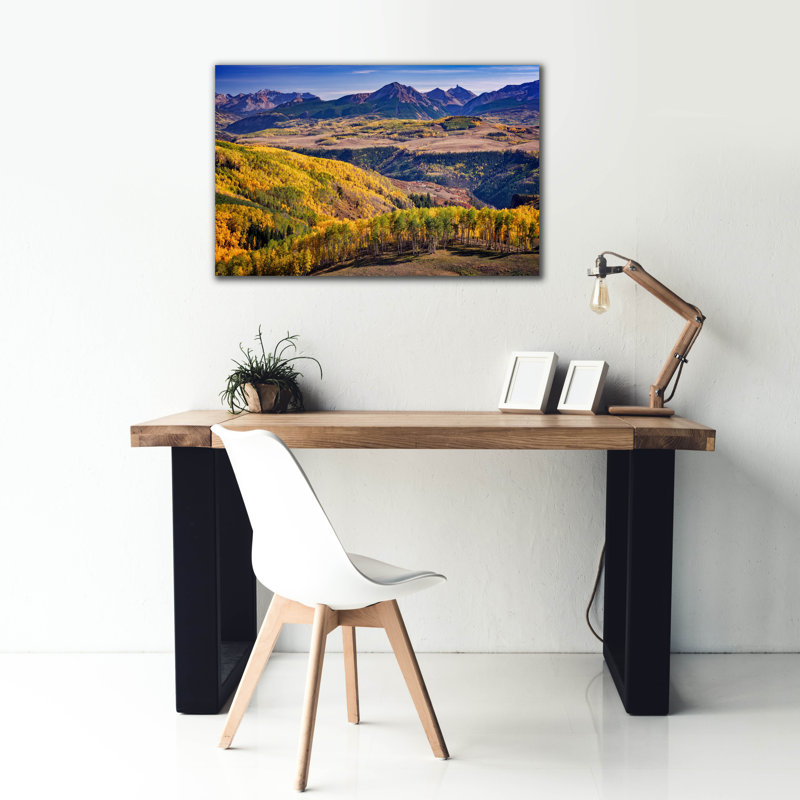 Toile épique Graffiti «Sunshine Mountain Autumn» par Rick Berk, 40 po x 26 po, H 26 po x l 40 po x P 1,5 po