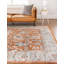 Tapis contemporain de couleur rouille Aden-199150347