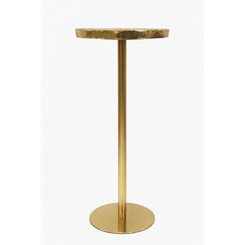 Yellow Agate Top Drink Table