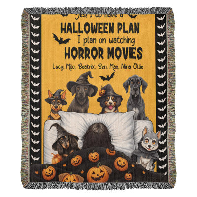 Couverture personnalisée pour animaux de compagnie Halloween