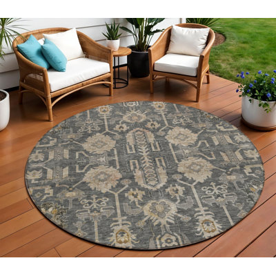 Tapis rond rond 8 po