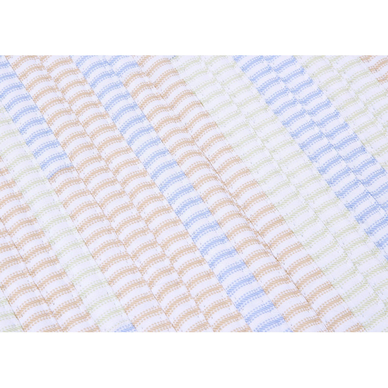 Panier à linge à rayures ticking