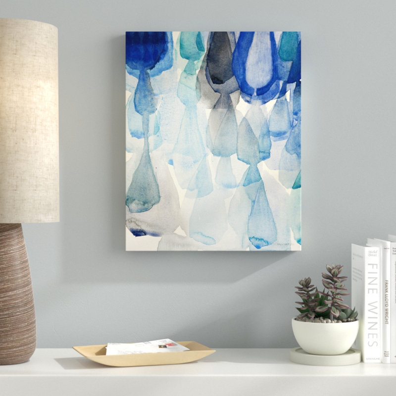 «Down Pour» par Norman Wyatt Jr., reproduction d'art sur toile tendue, H 40 po x l 30 po x P 1,5 po
