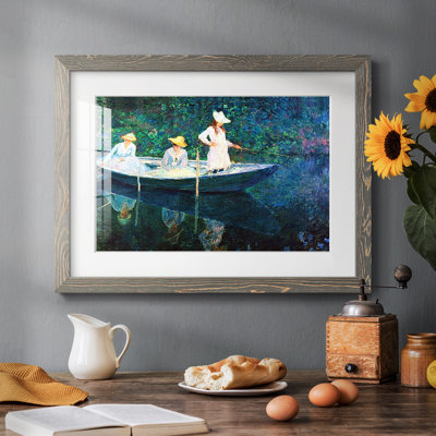 «Women Fishing», reproduction d'art encadrée