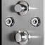 Inverseur de panneau de douche en acier inoxydable 72 po/thermostatique