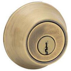 Classic Polished Brass Single Cylinder Deadbolt
