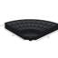 Base de parasol en porte-à-faux décalée, 4 pièces rondes robustes, 52 L d'eau / 112 lb de sable, base de patio noire, ronde, 52 litres d'eau ou motif 112,