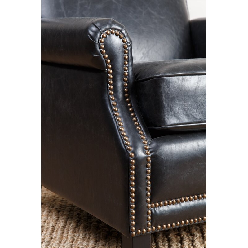 Three Posts™ Asbury Faux Leather Club Chair & Reviews | Wayfair