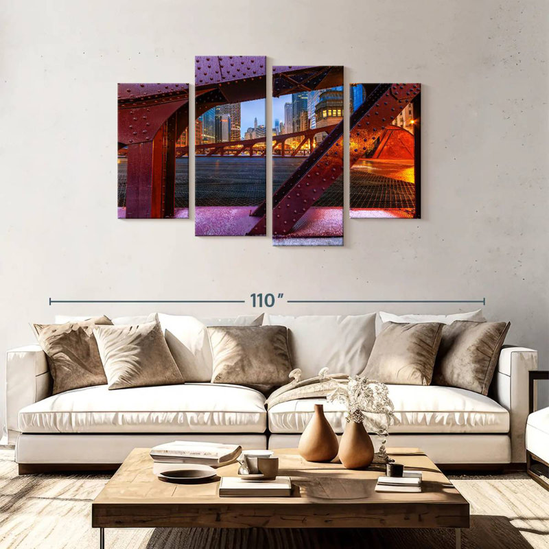 Lilie Chicago Marshall Suloway Bridge, 48" H x 75" W