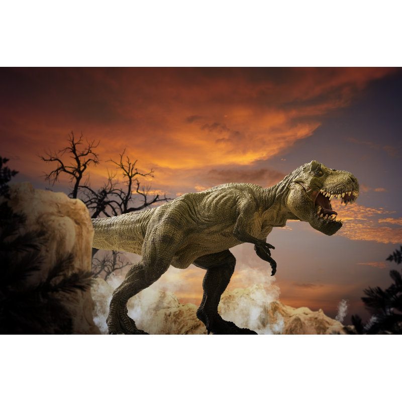 Dinosaur by Para827 - Wrapped Canvas Print, 81cm H x 122cm W