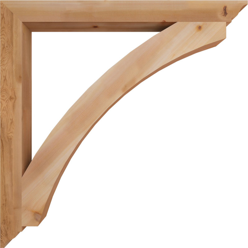 Thorton Traditional Bracket, 46"H x 3.5"W x 46"D, Western Red Cedar (Smooth)