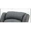 Chaise berçante en tissu gris Fabien