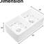 Évier de cuisine en céramique blanche Style - 18 po x 10 po x 33 po, 93 lb, sous comptoir, glacis ultrabrillant, approuvé, tablier antirouille et antidérapant 33 po x 18 po x 10 po, surface pour teinture et rouille