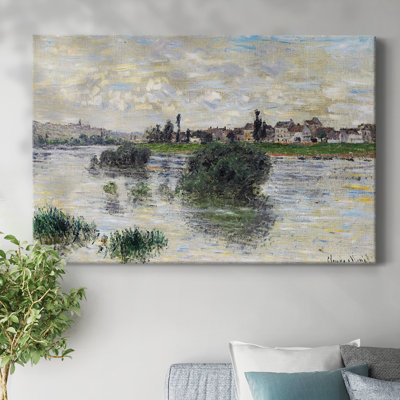 The Seine at Lavacourt, 1879-Gallery Wrapped Canvas