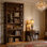 Bibliothèque décorative à panneau latéral - grande bibliothèque en bois à 5 niveaux pour présentation et rangement, 75 lb / tablette, ensemble anti-basculement, pour le salon, le bureau personnel, la chambre à coucher (L 31,5 po x l 11,8 po x H 70,8 po)