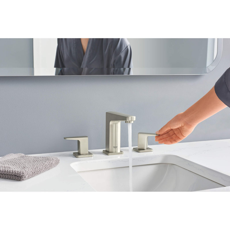 Tallinn Widespread Bathroom Faucet, Brushed Nickel