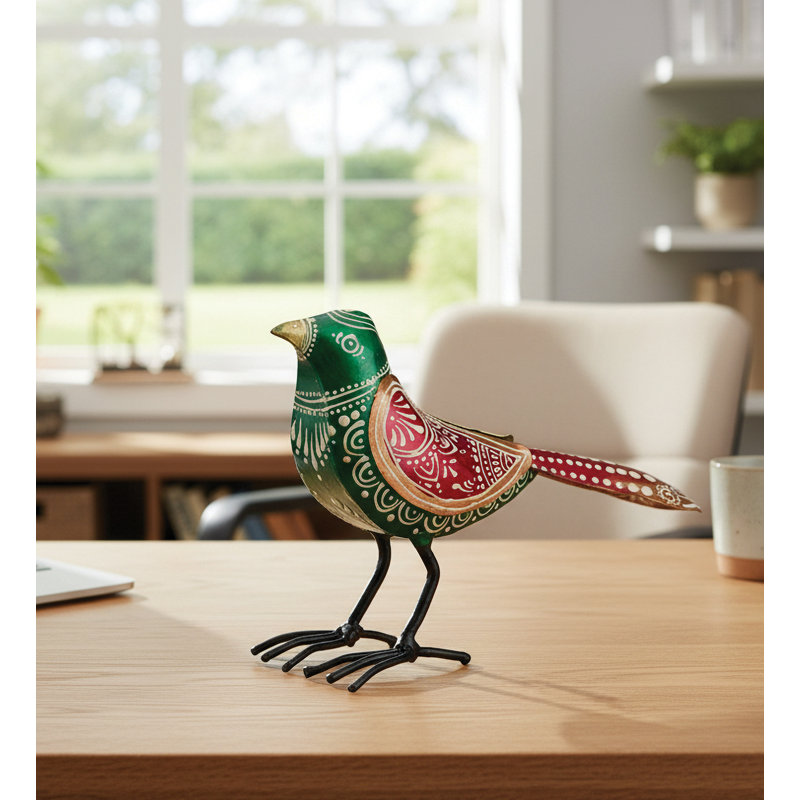 Henna Bird Decor - Green