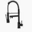 Robinet de cuisine noir mat avec douchette extractible, poignée simple tactile, acier inoxydable | Idée de cadeau-122633973