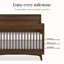 Lit de bébé 4-en-1 Evolur Loft Antilia Mid-Century-116669245