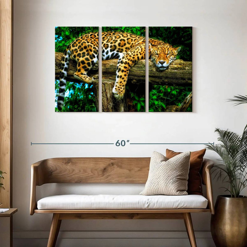 Sleepy Jaguar, 28" H x 45" W