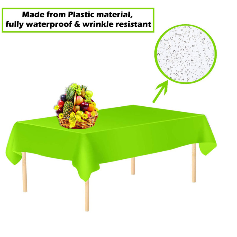 Ebrahim Tablecloth, Apple Green, 137cm W x 274cm L