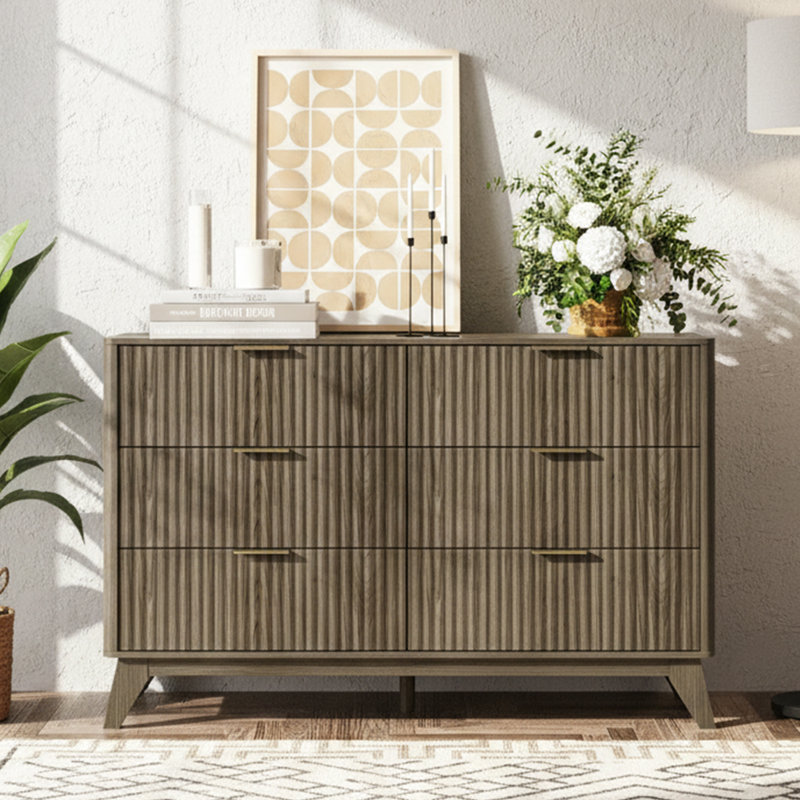 Commode à 47 tiroirs 47 po, Chêne gris