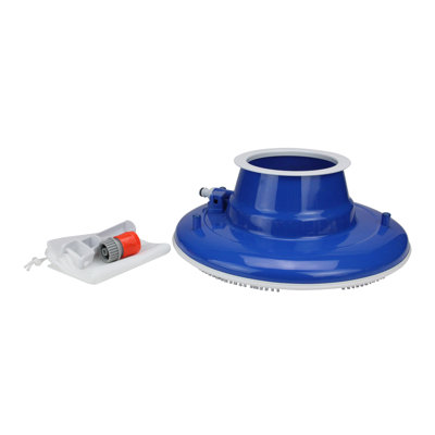 15" Blue Leaf Eater With 3 Swivel Wheels And Brushes Swimming Pool Vacuum Head