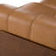 Ensemble de canapés en cuir brun avec fauteuils inclinables électriques Sandstone