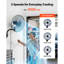 Ventilateur mural, ventilateur suspendu mural de 18 po oscillant, 3 vitesses, longue distance de circulation d'air, angle de rotation réglable, mécanique puissant pour l'industrie, commercial, garage, atelier, gymnase