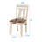 5pc Cottage Style Extendable Dining Table Set Chalk Gray Tow Tone Finish Upholstered Chair Dining Room Wooden Furniture Two Self-Storing Refectory Leaves Solid Wood