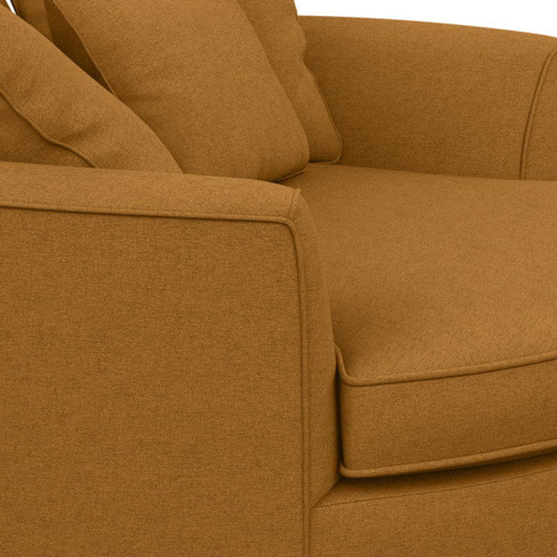 Ashonte Upholstered Barrel Chair, Entice Honey