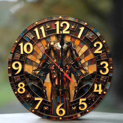 Horloge murale Steampunk Robot