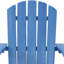 Ensemble de 2 chaises Adirondack en PEHD toutes saisons avec porte-gobelet - bleu / blanc-1043434592