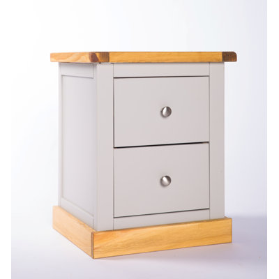 Enders 45cm W Solid + Manufactured Wood Bedside Table