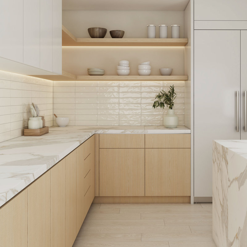 Chateau 3in.x12in. Ceramic Subway Tile, Cream Gloss
