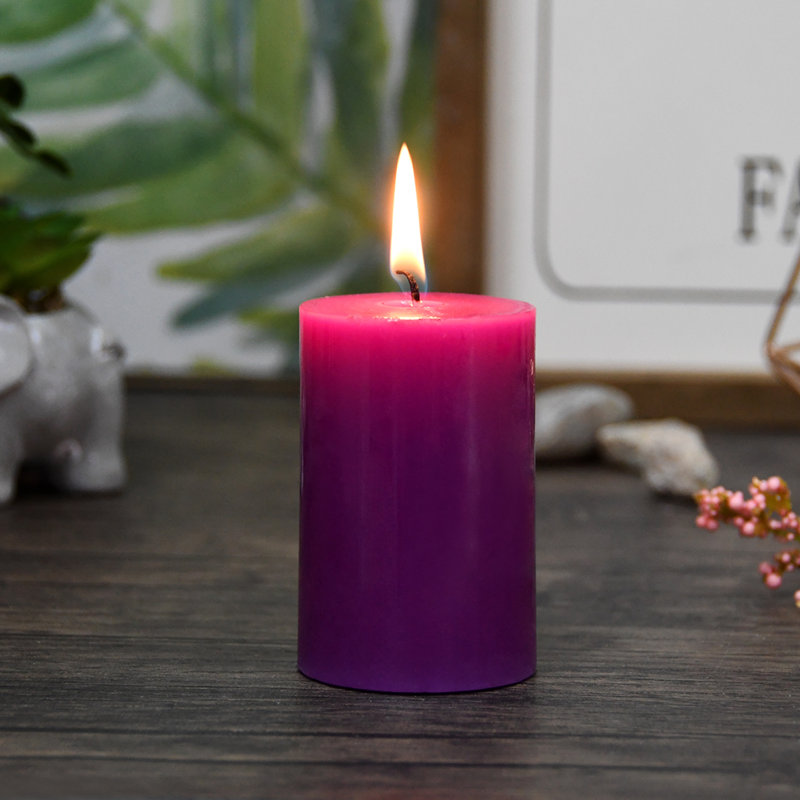 Bougie flottante non parfumée, 1, Violet, 2 po x 3 po