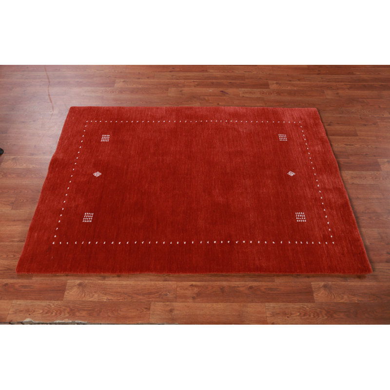 Handmade Wool Gabbeh Indian Rug 3x5