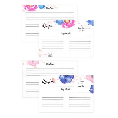 Outshine Premium White Recipe Card Dividers 4x6 with Tabs (Set of 24) | Recipe Box Dividers Made of Thick Cardstock | Includes 28 Adhesive Labels