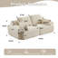 Canapé moderne en mousse à mémoire de forme compressée, grands canapés modulaires à 2 places pour le salon, canapé modulaire Cloud pour animaux de compagnie, tissu en velours côtelé, causeuse très profonde, aucun assemblage requis-1088118244
