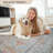 Washable Area Rug 9'X12', Ultra Soft With Non-Slip Backing & Durable Edge Binding, Vintage Large Carpets For Living Room, Bedroom, Dining Room-985368674-985368684