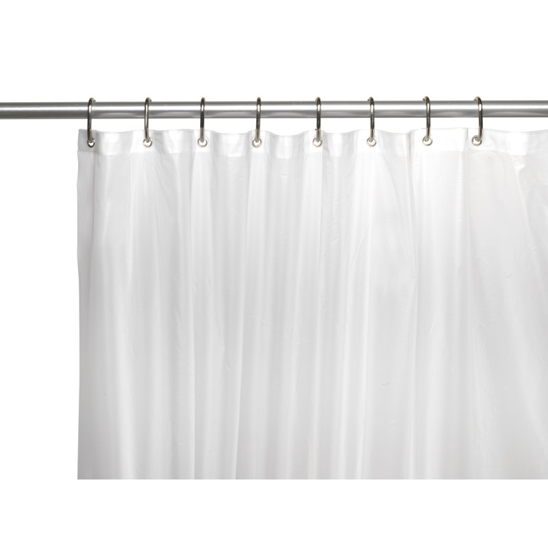 Doublure de rideau de douche simple Dareios PEVA, Transparent givré, H 72 po x l 36 po