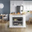 Mordenhill 120 cm W Kitchen Island with Solid Wood Top