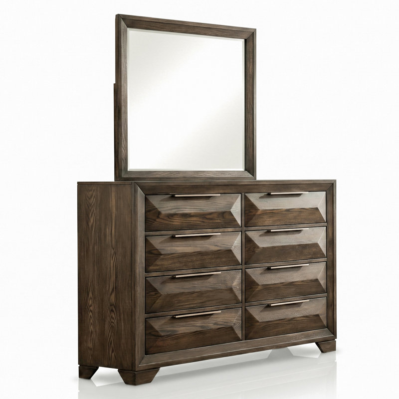 Ensemble commode et miroir 2 pièces Fikir