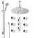 Mugla Thermostatic Ceiling Shower Set with Multiple Jets and Rainfall Head