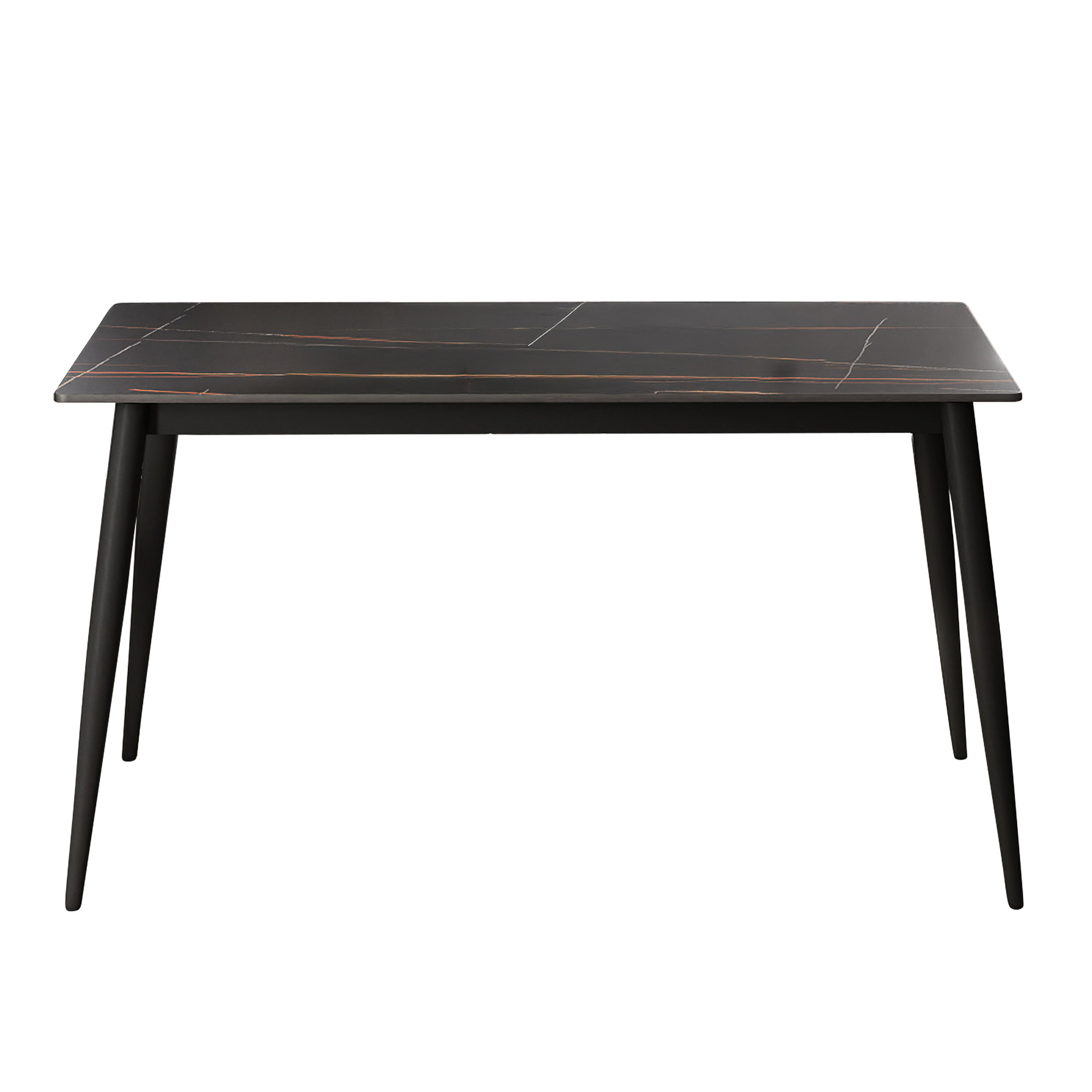 Ivy Bronx 64.57" Modern Rectangular Dining Table In White Sintered ...