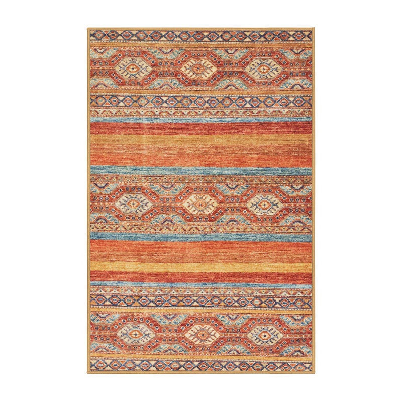 Abstract Indoor Rug, Round 4'