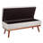 Boyu Polyester Blend Upholstered Storage Bench-2020133297