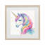 «Enchanted Rainbow Mane», reproduction sous verre encadrée, design by Creative Studio-500509897-500509892