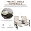 Chamond Metal Outdoor Bench